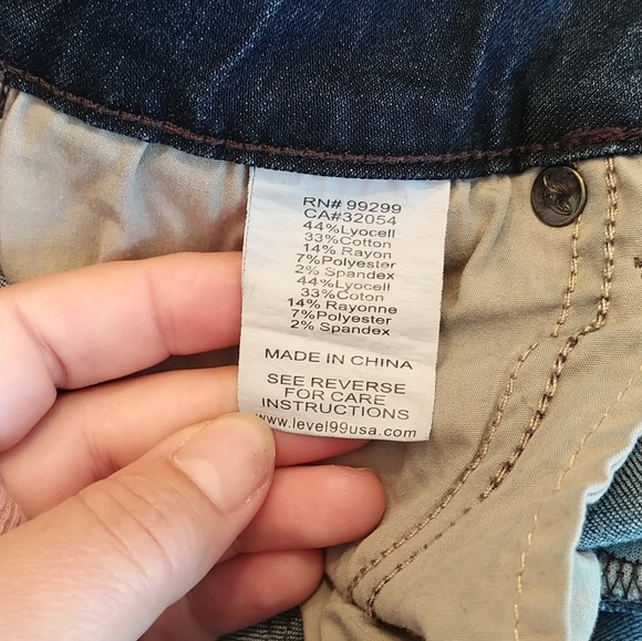 Anthropologie Level 99 stretch denim skirt 26" - Picture 8 of 8